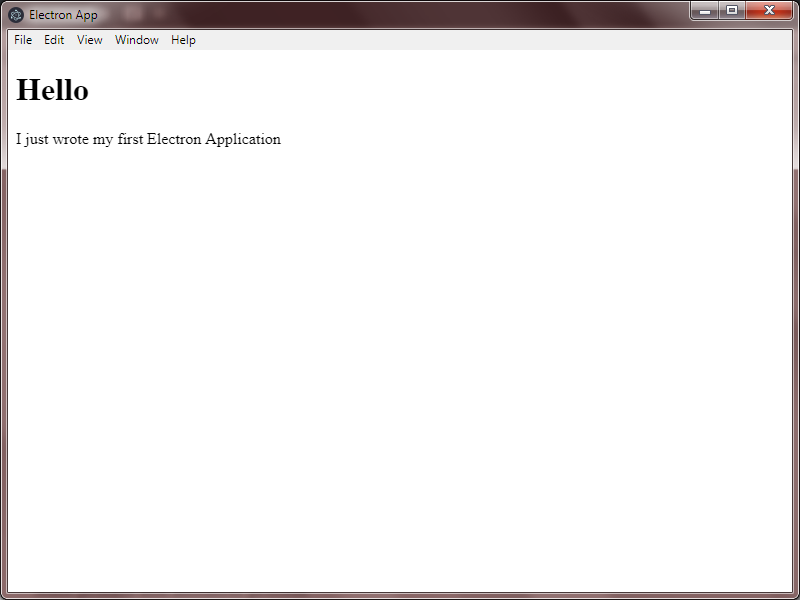 This is the output with Graphical User interface of our first desktop application using Electron Technbuzz