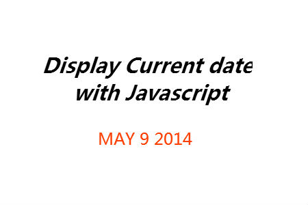 Current Date via Javascript