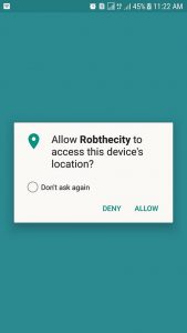 Request for Geo location authorization Ionic