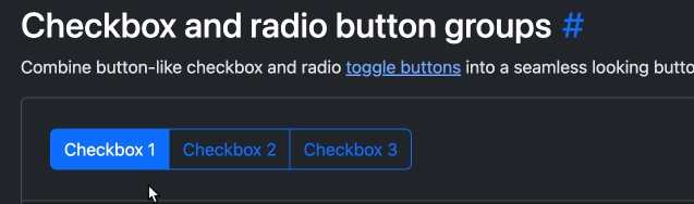 Bootrap Button Group